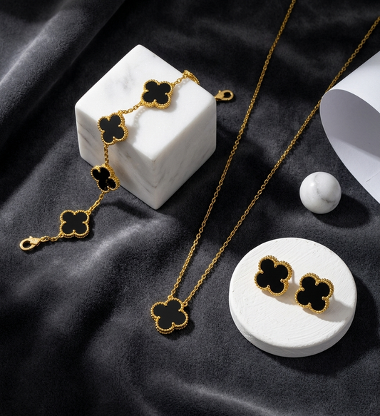 Clover Signature Jewelry Sets (18K PVD Gold-Plated)
